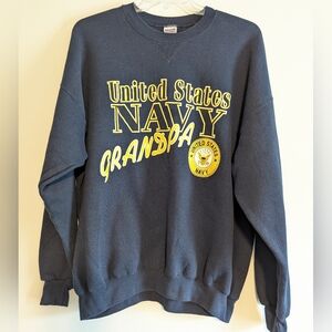 United States Navy "Grandpa" Fleece Pullover, Sz 2 XL